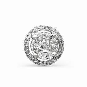 Подвеска из белого золота АЛЬКОР 3289-200 с бриллиантом 3289-200 фото