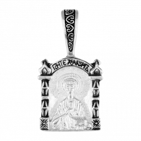 Подвеска-иконка из черненого серебра ЮЗ Елизавета 3302 3302 фото
