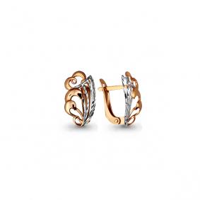 Золотые серьги AQUAMARINE 33075 33075 фото