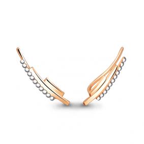 Золотые серьги AQUAMARINE 33118 33118 фото