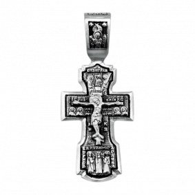 Подвеска-крест из черненого серебра ЮЗ Елизавета 3320 3320 фото