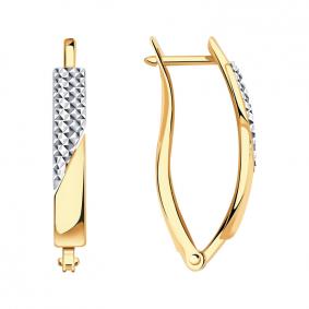 Золотые серьги AQUAMARINE 33235 33235 фото