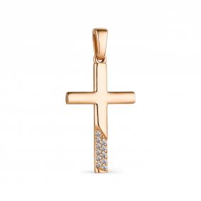 Золотая подвеска АЛЬКОР 33301-100 с бриллиантом 33301-100 фото