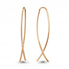 Золотые серьги AQUAMARINE 33344 33344 фото