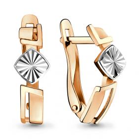 Золотые серьги AQUAMARINE 33405 33405 фото