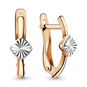 Золотые серьги AQUAMARINE 33406 33406 фото