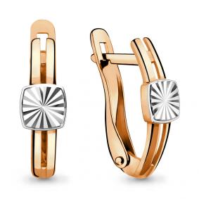 Золотые серьги AQUAMARINE 33407 33407 фото