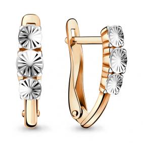 Золотые серьги AQUAMARINE 33413 33413 фото