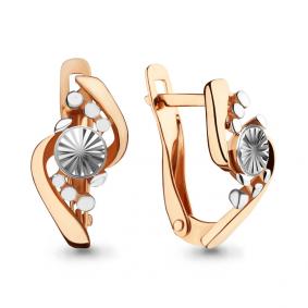 Золотые серьги AQUAMARINE 33421 33421 фото