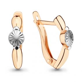 Золотые серьги AQUAMARINE 33422 33422 фото