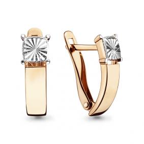 Золотые серьги AQUAMARINE 33429 33429 фото