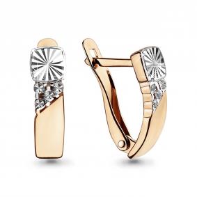 Золотые серьги AQUAMARINE 33431 33431 фото