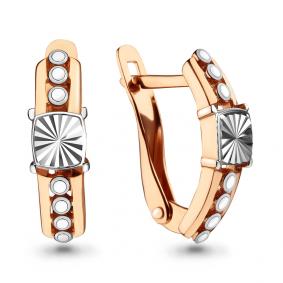 Золотые серьги AQUAMARINE 33432 33432 фото