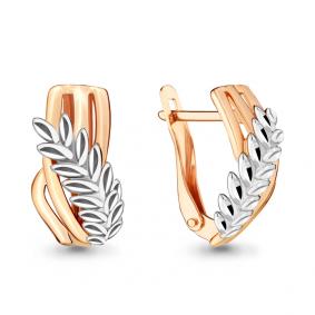 Золотые серьги AQUAMARINE 33491 33491 фото