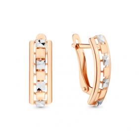 Золотые серьги AQUAMARINE 33503 33503 фото