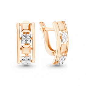 Золотые серьги AQUAMARINE 33504 33504 фото