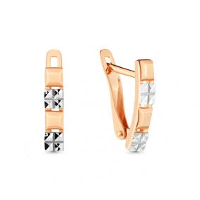 Золотые серьги AQUAMARINE 33505 33505 фото