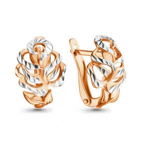 Золотые серьги AQUAMARINE 33508 33508 фото