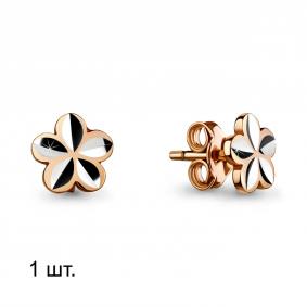 Одиночная серьга из золота AQUAMARINE 33517 33517 фото