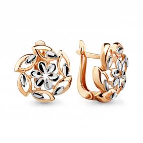 Золотые серьги AQUAMARINE 33520 33520 фото