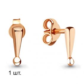 Одиночная серьга из золота AQUAMARINE 33526 33526 фото