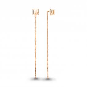 Золотые серьги AQUAMARINE 33529 33529 фото