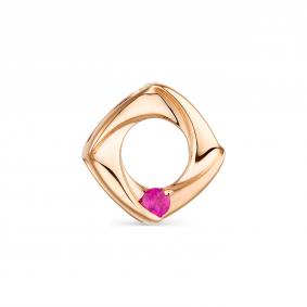 Золотая подвеска АЛЬКОР 33533-103 с рубином 33533-103 фото