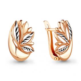 Золотые серьги AQUAMARINE 33552 33552 фото