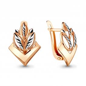 Золотые серьги AQUAMARINE 33554 33554 фото