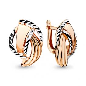 Золотые серьги AQUAMARINE 33583 33583 фото