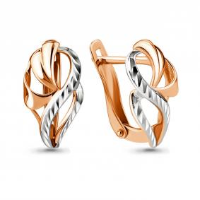 Золотые серьги AQUAMARINE 33595 33595 фото