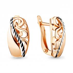 Золотые серьги AQUAMARINE 33596 33596 фото