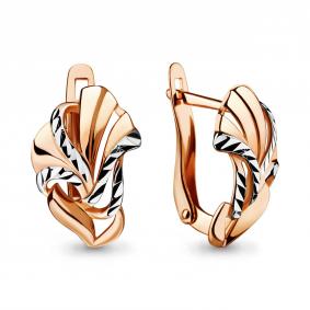 Золотые серьги AQUAMARINE 33597 33597 фото