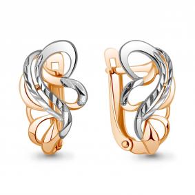 Золотые серьги AQUAMARINE 33598 33598 фото