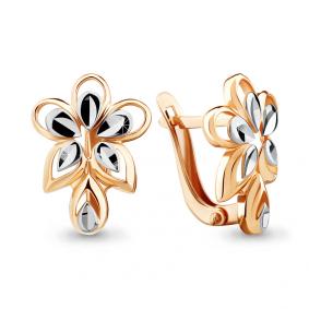 Золотые серьги AQUAMARINE 33615 33615 фото