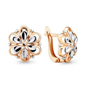 Золотые серьги AQUAMARINE 33616 33616 фото