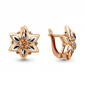 Золотые серьги AQUAMARINE 33617 33617 фото