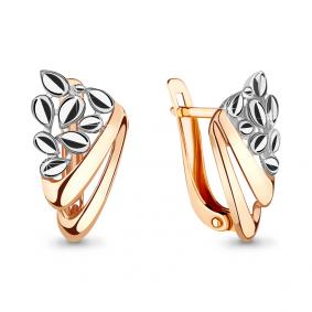 Золотые серьги AQUAMARINE 33620 33620 фото