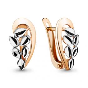 Золотые серьги AQUAMARINE 33621 33621 фото