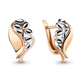 Золотые серьги AQUAMARINE 33622 33622 фото