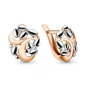 Золотые серьги AQUAMARINE 33623 33623 фото