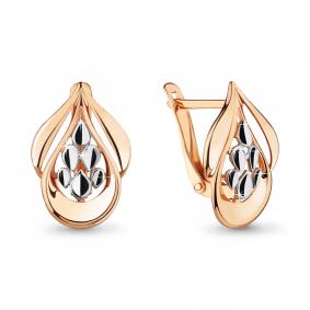 Золотые серьги AQUAMARINE 33624 33624 фото