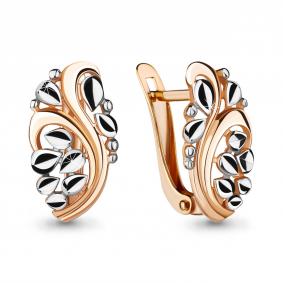 Золотые серьги AQUAMARINE 33628 33628 фото