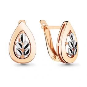 Золотые серьги AQUAMARINE 33631 33631 фото