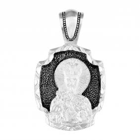 Подвеска-иконка из черненого серебра Святитель Николай Чудотворец ЮЗ Елизавета 3364 3364 фото