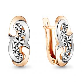 Золотые серьги AQUAMARINE 33681 33681 фото