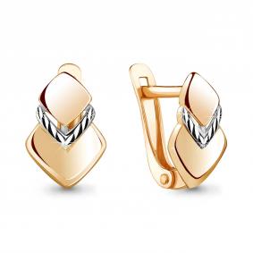 Золотые серьги AQUAMARINE 33729 33729 фото
