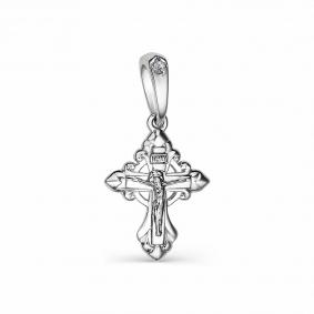 Подвеска из белого золота АЛЬКОР 34018-200 с бриллиантом 34018-200 фото
