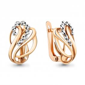 Золотые серьги AQUAMARINE 34111 34111 фото