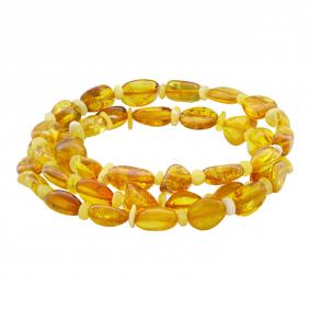 Браслет на металлической струне ИП Шавкунов ИН из янтаря 34121100 34121100 фото